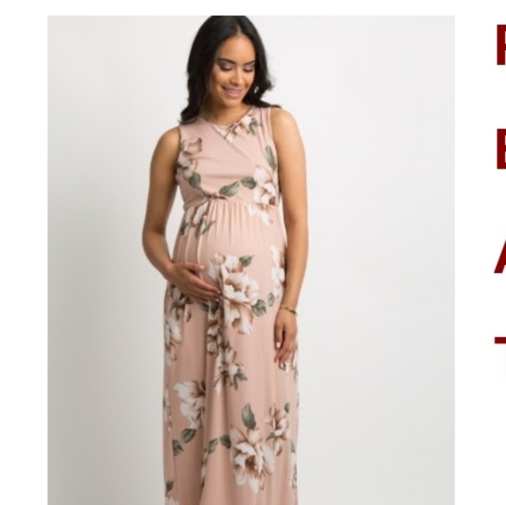 NWT pinkblush maternity maxi dress